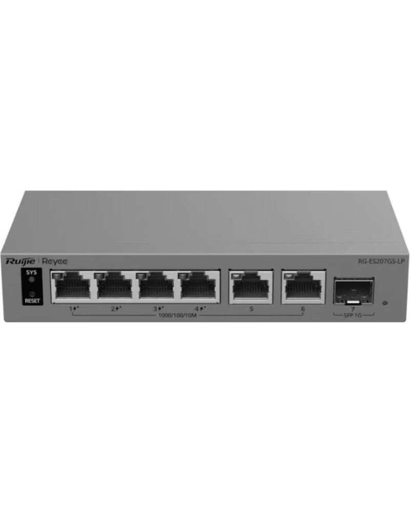 RUIJIE NETWORKS Reyee RG-ES207GS-LP Switch Cloud 4P PoE 2P 1G