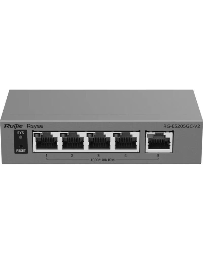 RUIJIE NETWORKS Reyee RG-ES205GC-V2 Switch Cloud 5P Gigabit No PoE
