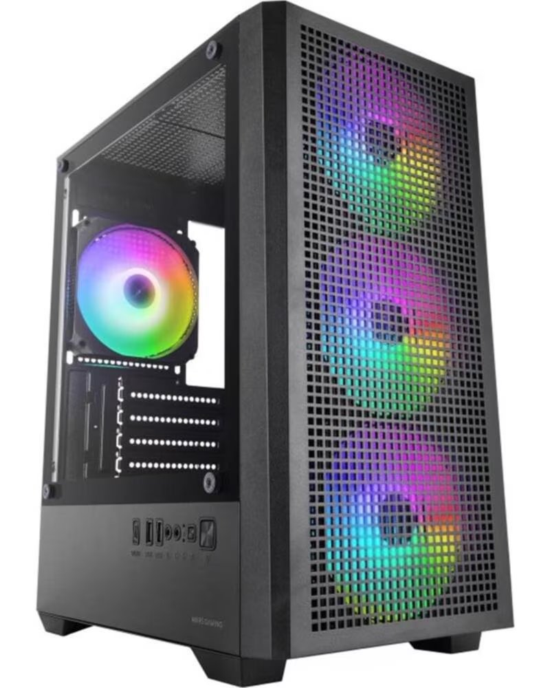 MARS GAMING Caja ordenador mc - vector matx argb cristal templado negra