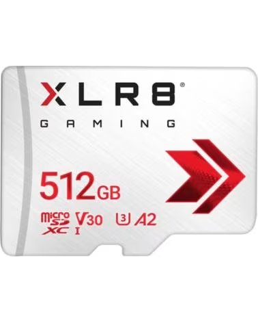 PNY MICRO SDXC SPEICHERKARTE XLR8 GAMING 512GB KLASSE 10 UHS-I U3
