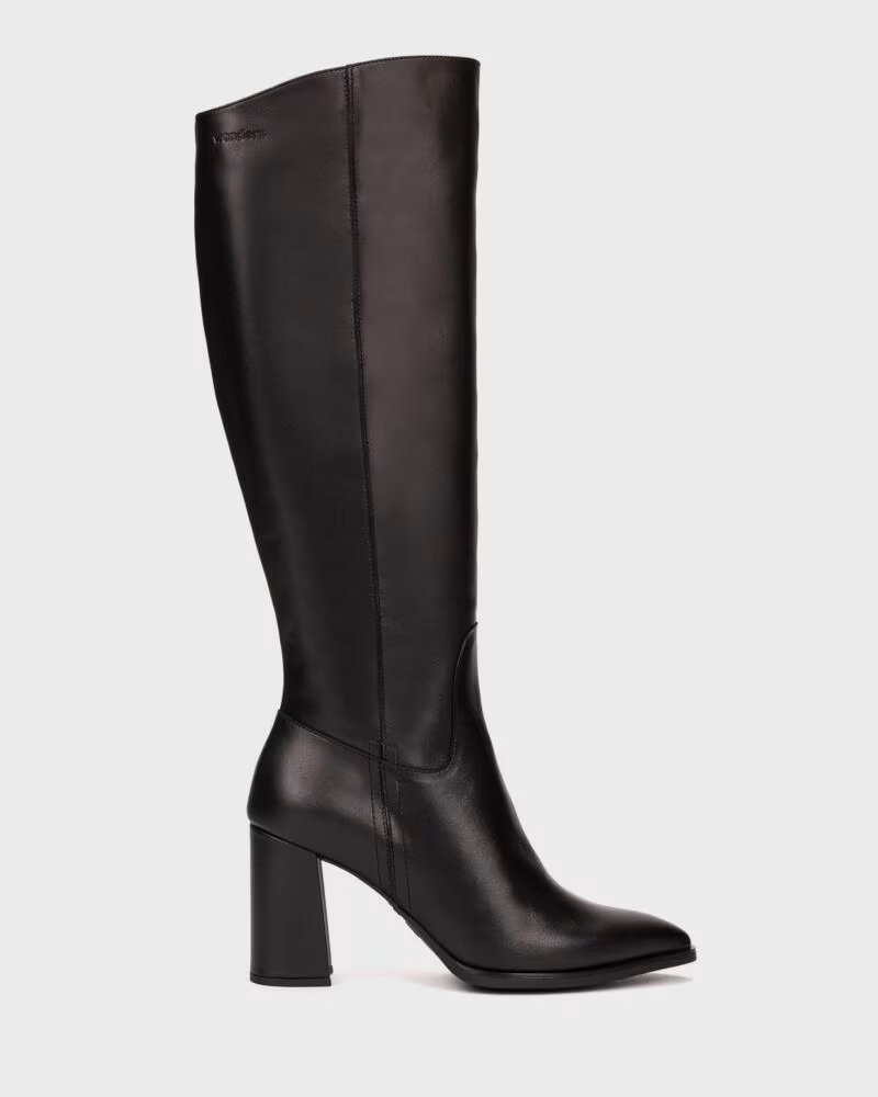 WONDERS STIVALI CON TACCO DONNA M-5443 NERO NEGRO