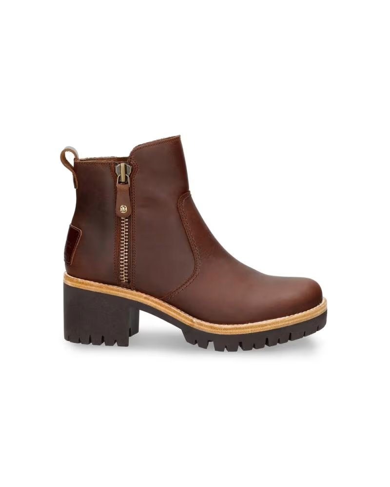 PANAMA JACK BOTINES DE TACON MUJER PAULINE MARRON MARRóN