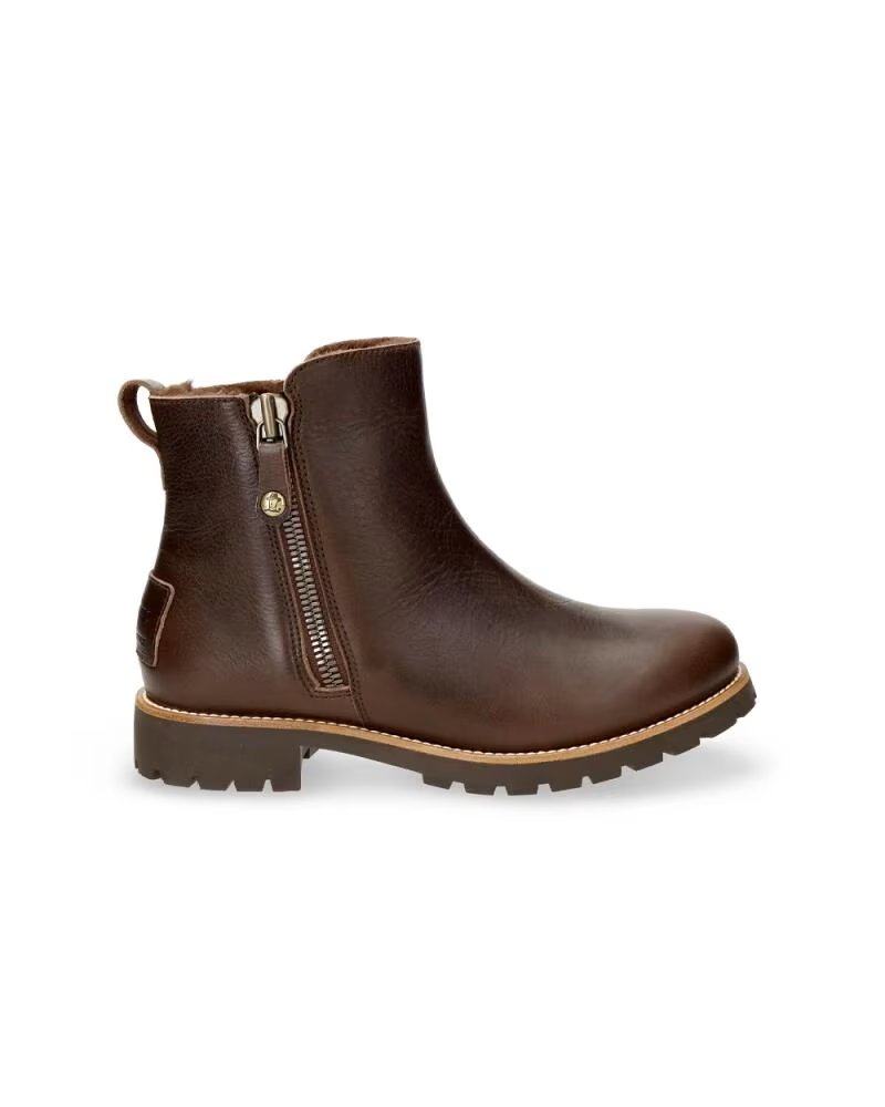 PANAMA JACK BOTTINES PLATES FEMME FIORE TRAV MARRON MARRóN