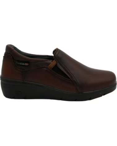 DAMEN FREIZEITSCHUHE LAURA AZAÑA 26801 AUS LEDER MARRóN