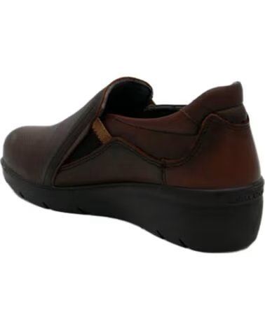 DAMEN FREIZEITSCHUHE LAURA AZAÑA 26801 AUS LEDER MARRóN