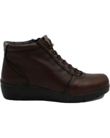 LAURA AZAÑA FLACHE DAMEN STIEFELETTEN 26847 LEDER BRAUN MARRóN
