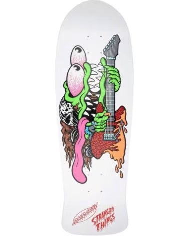 SANTA CRUZ TAVOLA DA SKATE X STRANGER THINGS MEEK SLASHER EDDIE REVEAL 10,1 POLLICI