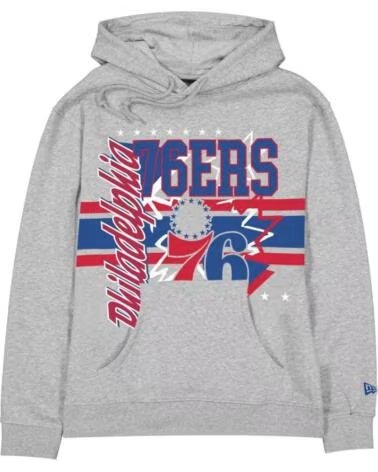 NEW ERA FELPA PHILADELPHIA SIXERS SPORT CLASSICS HEATHER GRAY 1