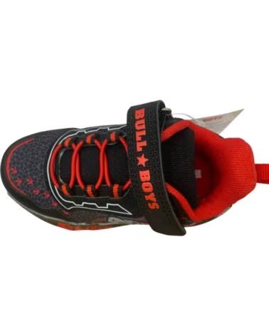 TÉNIS INFANTIS BULL BOYS T-REX DNAL 5140 PRETO E VERMELHO ROJO