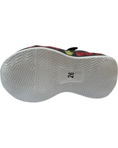 TÉNIS INFANTIS BULL BOYS T-REX DNAL 5140 PRETO E VERMELHO ROJO