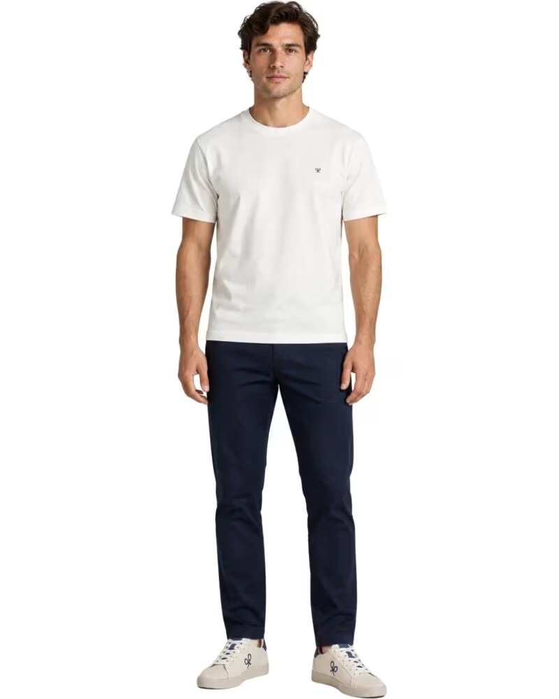 SILBON CAMISETA MANGA CORTA HOMBRE BLANCA
