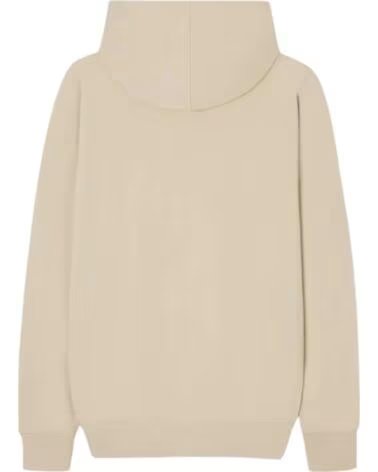 FELPA CON CAPPUCCIO E LOGO SILBON BEIGE