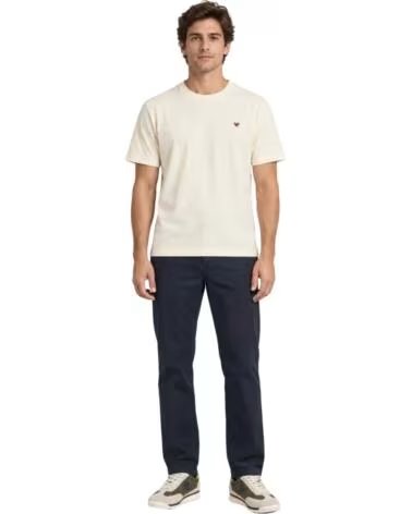 SILBON KURZARM-HERRENSHIRT CREME CREMA