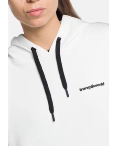 SUDADERA CON CAPUCHA TRANGOWORLD TRANGO PARA MUJER BLANCO