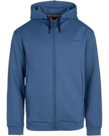 SUDADERA CON CAPUCHA Y CREMALLERA PARA HOMBRE TRANGO AZUL