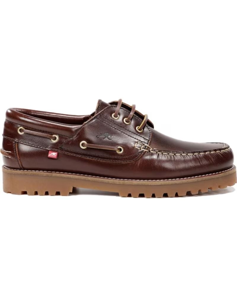 FLUCHOS NÁUTICOS HOMEM F0054 COURO CASTANHO MARRóN