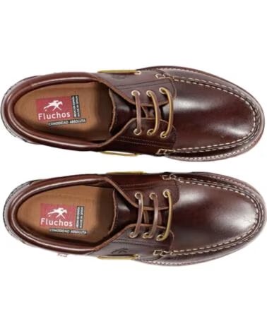 FLUCHOS NÁUTICOS HOMEM F0054 COURO CASTANHO MARRóN