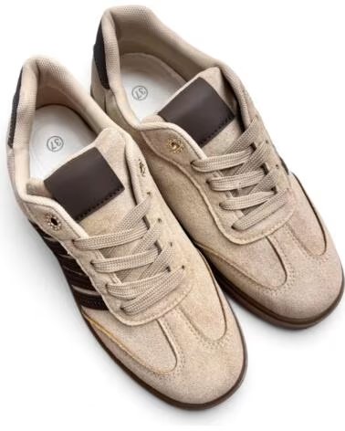 TIMBOS BASKETS POUR FEMME KAKI 133669 MARRóN