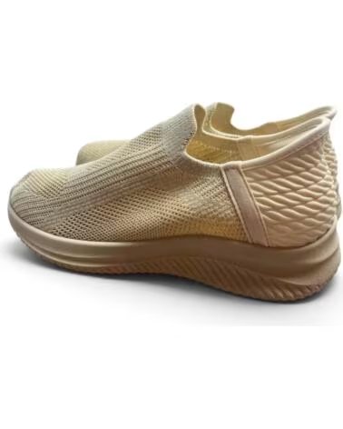 TIMBOS BASKETS POUR FEMME EN TEXTILE ÉLASTIQUE 133659 BEIGE