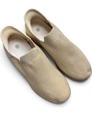 TIMBOS BASKETS POUR FEMME EN TEXTILE ÉLASTIQUE 133659 BEIGE