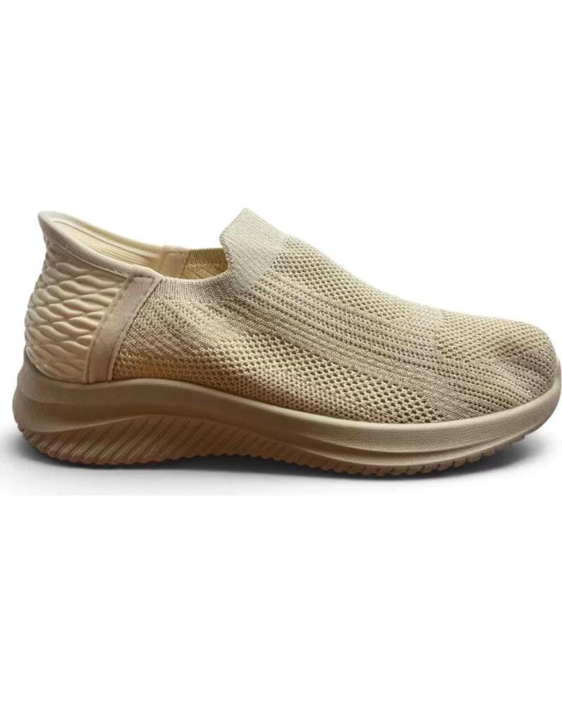 TIMBOS BASKETS POUR FEMME EN TEXTILE ÉLASTIQUE 133659 BEIGE