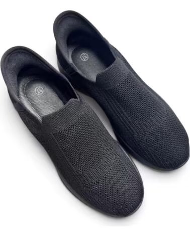 TIMBOS BASKETS FEMME TEXTILE ÉLASTIQUE NOIR 133658 NEGRO