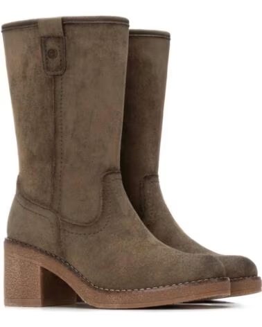 BOTAS DE TACÓN REFRESH 173040 EN COLOR KAKI