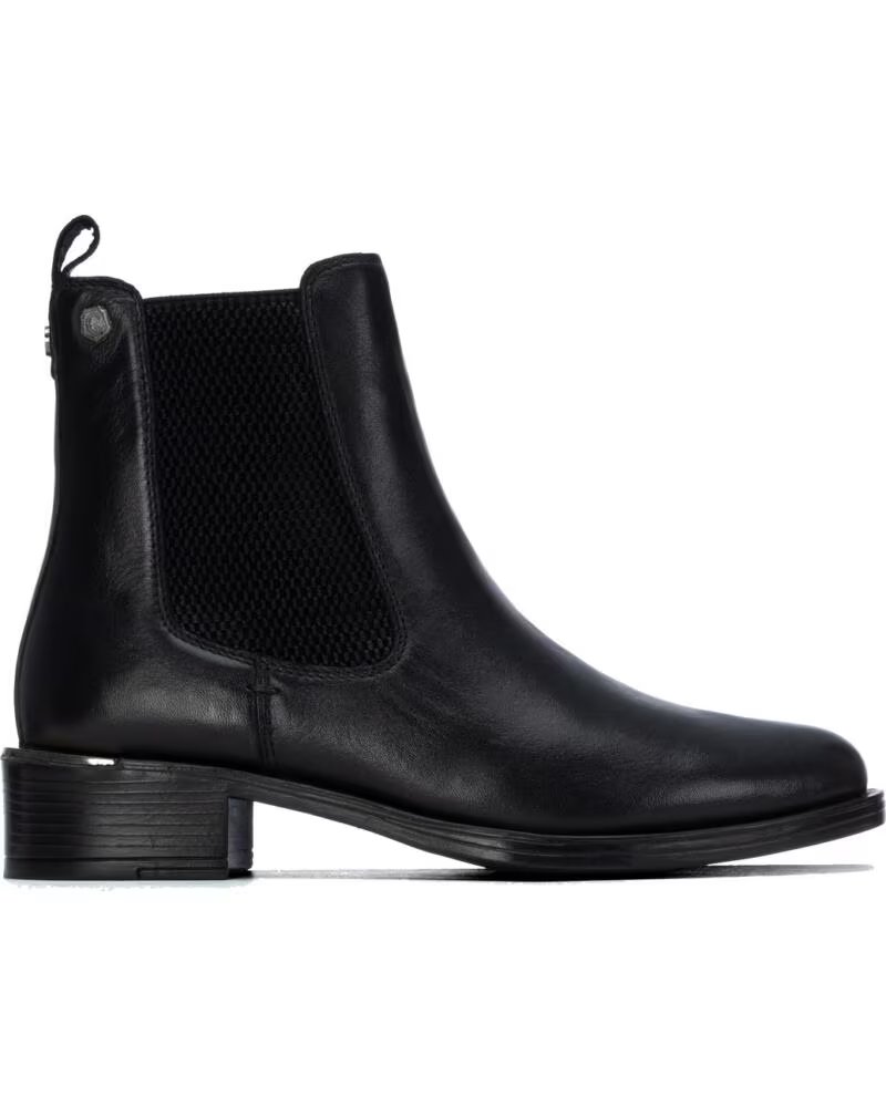 BOTTINES EN CUIR CARMELA 164006 NOIR NEGRO