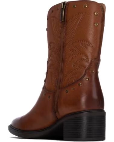 BOTTINES SANTIAGS EN CUIR CARMELA 164251 COULEUR CAMEL