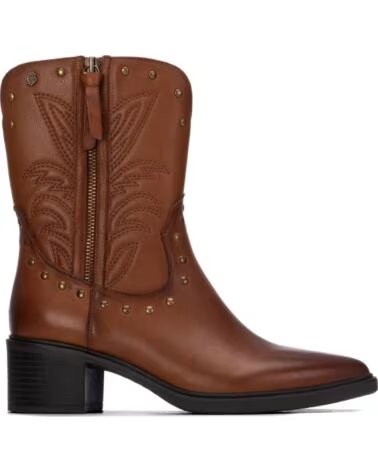 BOTTINES SANTIAGS EN CUIR CARMELA 164251 COULEUR CAMEL