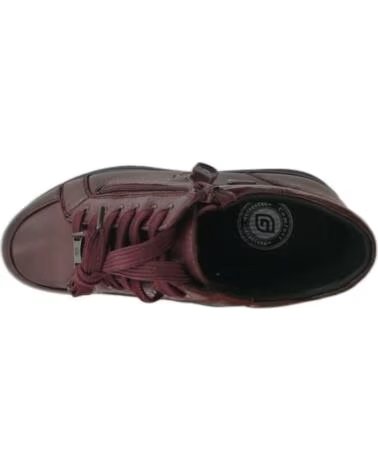 ZAPATILLAS DE PIEL CON CREMALLERA PARA MUJER G COMFORT 826R GRANATE