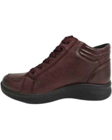 ZAPATILLAS DE PIEL CON CREMALLERA PARA MUJER G COMFORT 826R GRANATE