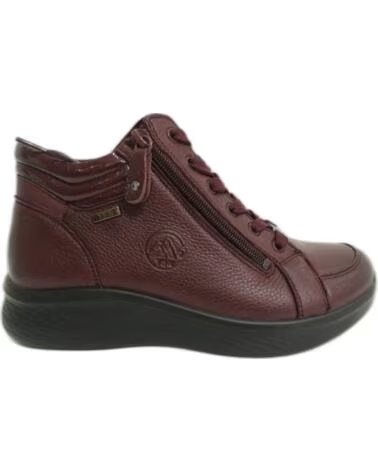 ZAPATILLAS DE PIEL CON CREMALLERA PARA MUJER G COMFORT 826R GRANATE