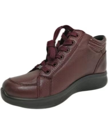 ZAPATILLAS DE PIEL CON CREMALLERA PARA MUJER G COMFORT 826R GRANATE