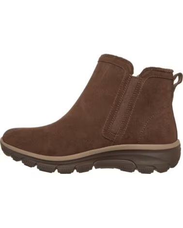 SKECHERS EASY GOING URBAN ZIP LEDER STIEFELETTEN BRAUN MARRON