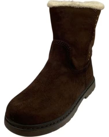 MÄDCHEN STIEFEL XTI 154148 BRAUN MIT NIETEN UND LAMMFELL-FUTTER MARRóN