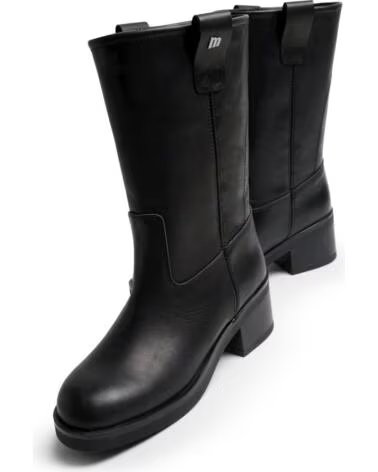 MTNG 54235 BOTTES HAUTES EN CUIR NOIR NEGRO