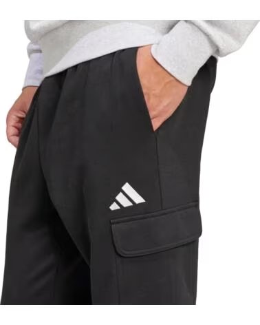 ADIDAS PANTALONI DELLA TUTA JE3820 UOMO NERO BLACK-WHITE