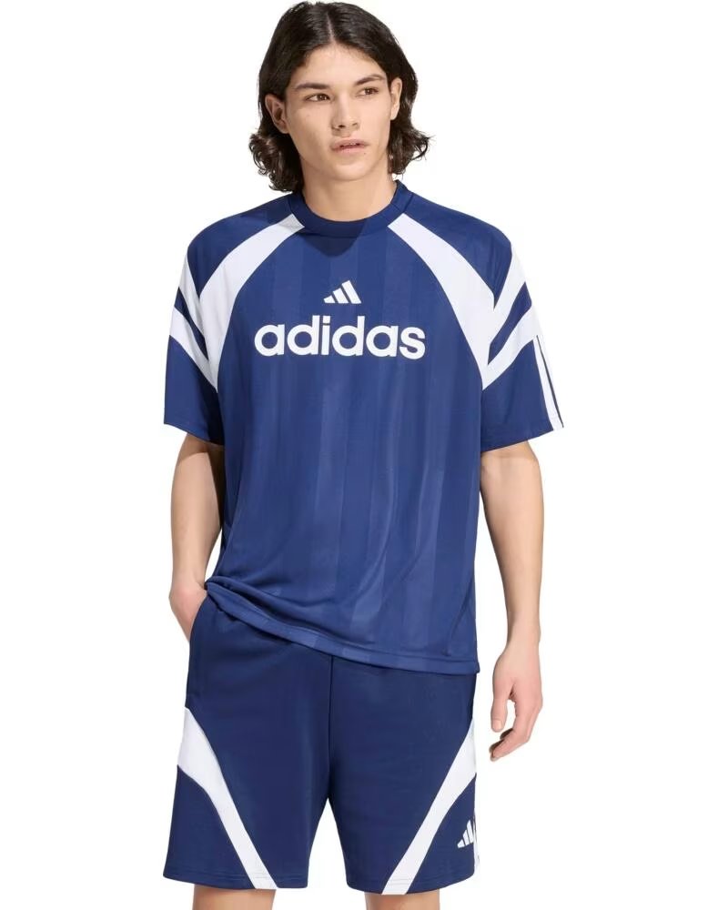 ADIDAS T-SHIRT MANCHES COURTES HOUSE OF TIRO JERSEY DARK BLUE WHITE HOMME AZUL