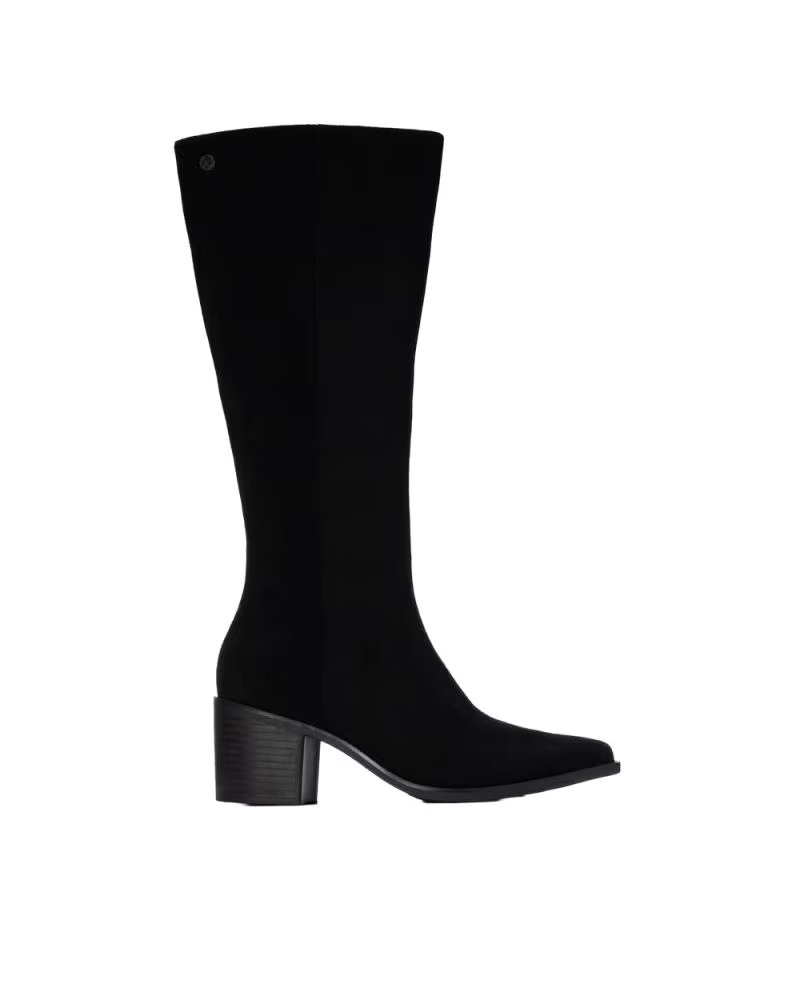 BOTTES HAUTES XTI 146510 À TALON LARGE NEGRO