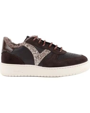 VICTORIA ZAPATILLAS MADRID GLITTER Y BORREGUITO 1258281 MARRÓN MARRON
