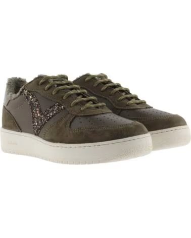 VICTORIA ZAPATILLAS MADRID GLITTER Y BORREGUITO 1258281 KAKI