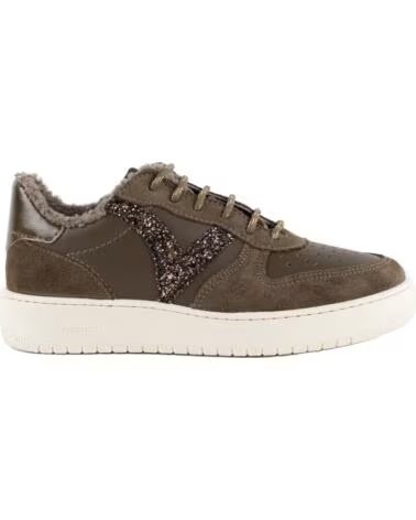 VICTORIA ZAPATILLAS MADRID GLITTER Y BORREGUITO 1258281 KAKI