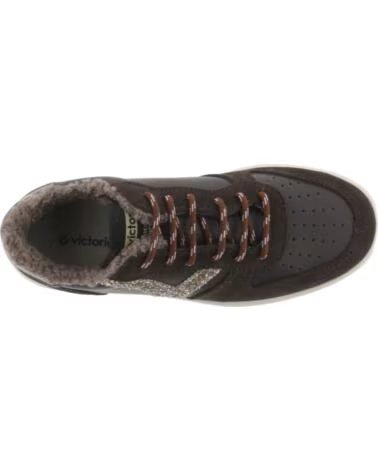 VICTORIA ZAPATILLAS MADRID GLITTER Y BORREGUITO 1258281 MARRÓN MARRON