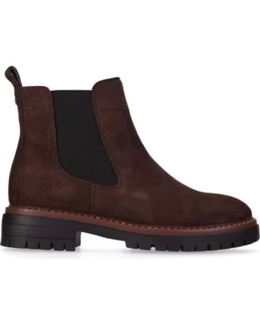 CHIKA10 SABELA 06 BOTTINES PLATES MARRON MARRON-BROWN