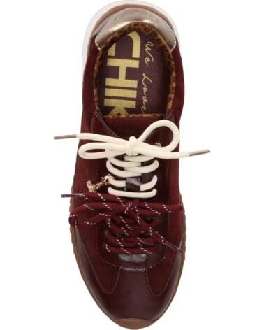 CHIKA10 VEGA 01 DAMEN SNEAKER VELOURSLEDER BORDEAUX BURDEOS-BURGUNDY