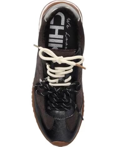 DAMEN LEDER SPORT SNEAKER CHIKA10 VEGA 01 GRAU GRIS-GREY