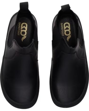 CHIKA10 BF STELLA 03 BOTTINES BAREFOOT EN CUIR POUR FEMME NEGRO-BLACK