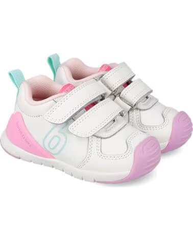 BIOMECANICS SAPATILHAS PARA MENINA 261136G BÁSICO BRANCO ROSA BLANCOROSAB113