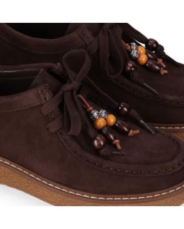 CHIKA10 MILEY 01 SAPATOS PLANOS DE MULHER EM CAMURÇA CASTANHO MARRON-BROWN